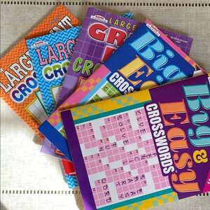 Crossword Puzzle Books, unused, new!